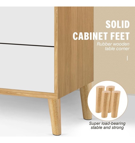 4u Pies De Apoyo De Madera Maciza Para Muebles 20cm