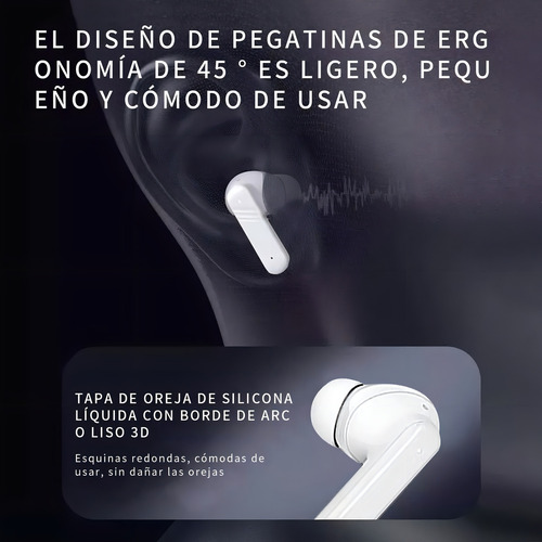 Isdewatch a8plus Auriculares Bluetooth Cancelación Ruido Pantalla Táctil Lcd Audífonos In-ear Manos Libres Deportivos