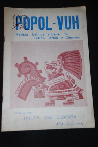 Revista Popol Vuh Artes Letras Ciencias Poesia 1963