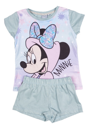 Pijama Niñas Manga Corta Minnie Mouse Disney Original