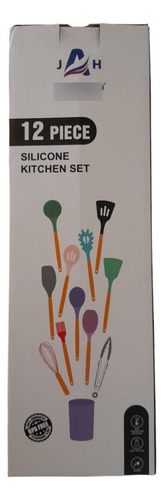 Set 11 Utensillos De Cocina Antiadherentes De Silicona