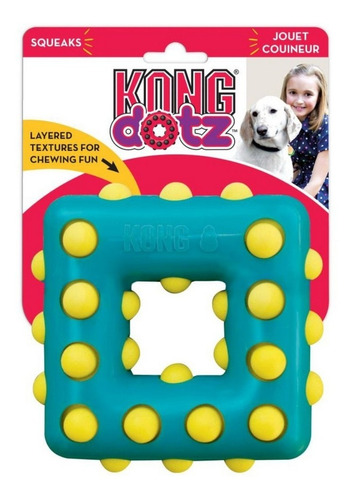 Kong Brinquedo Para Cães Dotz Square Grande