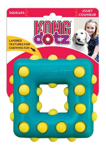 Juguete para perro Kong Large Dotz Square