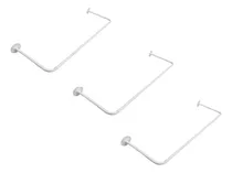 Comprar Kit 3uni- Arara De Parede Cabideiro Loja Closet Quarto 100cm Cor Branco