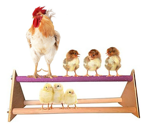 Soporte De Madera Natural X Chicken Habitat Para Pollitos, T