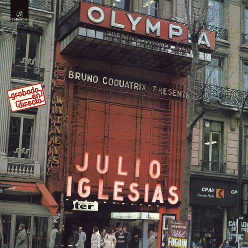 Julio Iglesias En Directo Desde El Olympia Vinilo Nuevo 