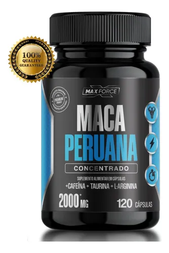Maca Peruana Concentrada Max Force com Arginina Cafeina e Taurina...
