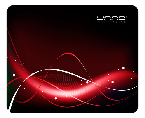 Mousepad Unno Dynamia Antidelizante 216x178mm - Tecnobox Color Rojo