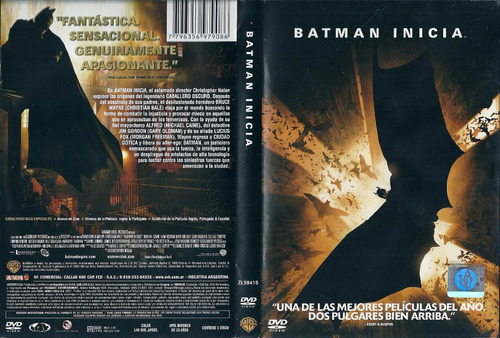 Batman Inicia Bruce Wayne Gary Oldman Michael Caine Dvd