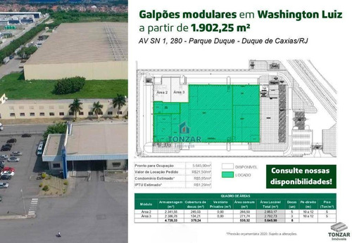 Galpão Modular Para Locação, Condomínio Fechado, Parque Boa Vista Ii, Duque De Caxias/rj. - Ga0494