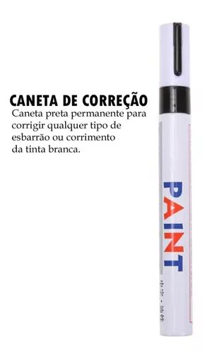 Tinta Branca Pinta Letra E Faixa Pneu Carro Melhor Caneta