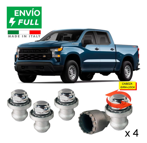 Tuercas Seguridad 14 X 1.5 Mm Gm Silverado 1500 1995-2024 