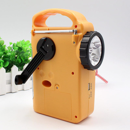 ; Radio De Mano Con Energía Solar De Uso Múltiple, Linterna