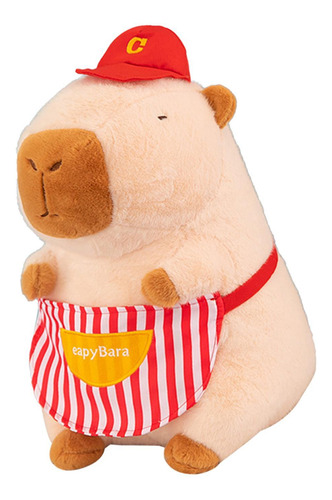 Capybara Stuffed Toy Kids Room Decor Soft Stuffed Chef