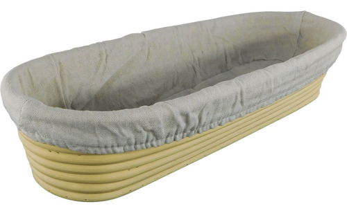 Banneton Ovalado De 35 X 14 X 7 Cm - Cesta De Rattan