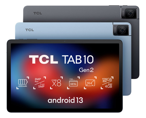 Tablet Tcl Tab 10 Gen2 128gb + 4gb Cor Cinza Escuro