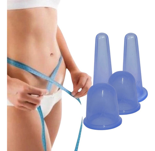 Cupping Ventosa Silicone Massagem Ventosaterapia Kit C 4 