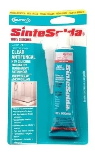 Silicona Antihongos Bano y Cocina Transparente 280ml 1103001 Sintesolda -  Dyna & Cia S.A.