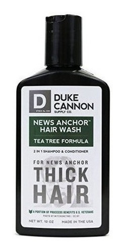 Duke Cannon News Anchor Thick 2-en-1 Lave Para El Cabello (t