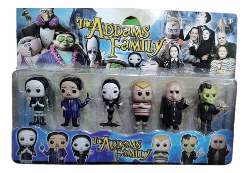 Set Merlina Locos Admas X6 Personajes Colección Completa