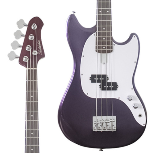 Baixo 4 Cordas Studebaker Scotsman Short Scale Purple Neck