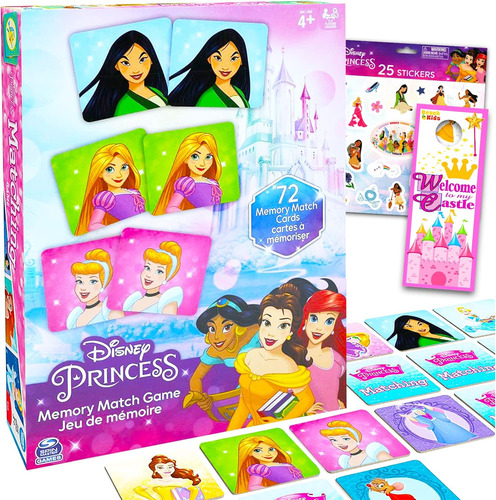 Disney Princess Educational Toy Bundle Juego De Memoria De D