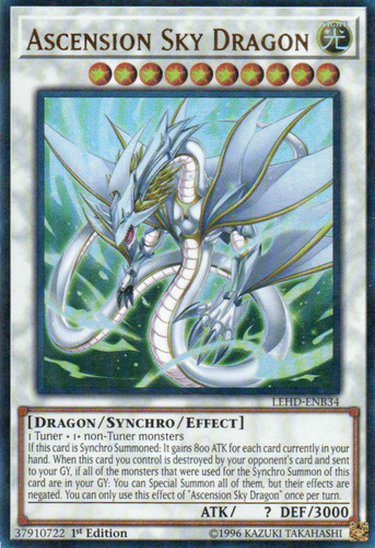 Ascension Sky Dragon Carta Yugi Lehd-enb34 Ultra Rare