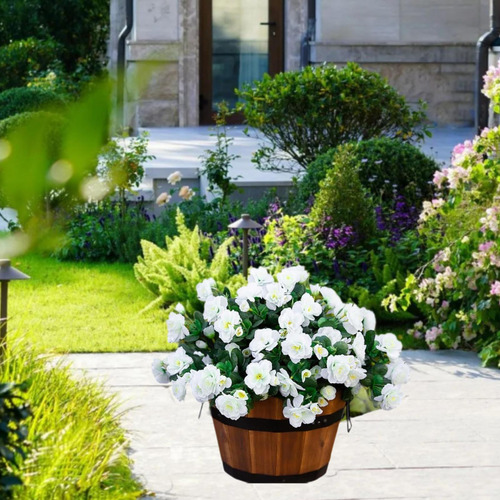 4 Paquetes Flores Artificiales Falsas Decorativas Flower