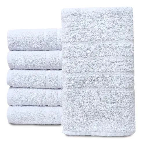 Kit 5 Toalha De Banho Branca Gigante Felpuda Hotelaria Luxo | MercadoLivre