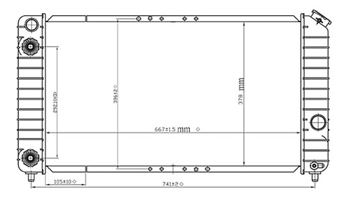 Radiador Para Agua Gmc Sonoma 96-03 Polar
