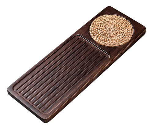 Bandeja Rectangular De Bambú Para Servir Té Chino, Tablero