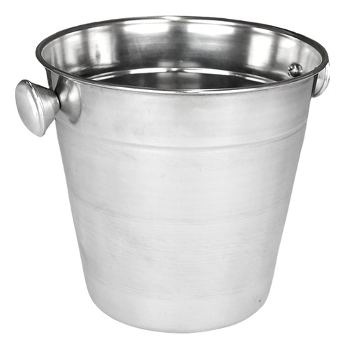 Balde Mini Porta Gelo Inox 970ml Com Alças - Prata