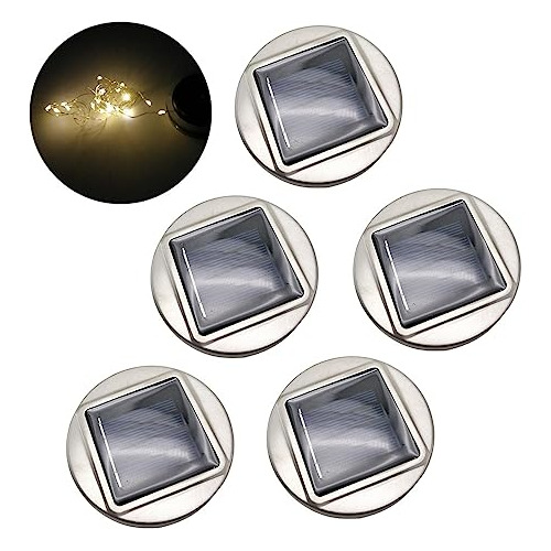 Solar Mason Jar String Light Lids, 5 Pack Waterproof 20...