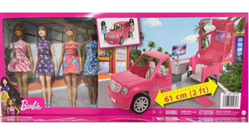 Carro Limusina Barbie Incluye 4 Muñecas Barbies +accesorios