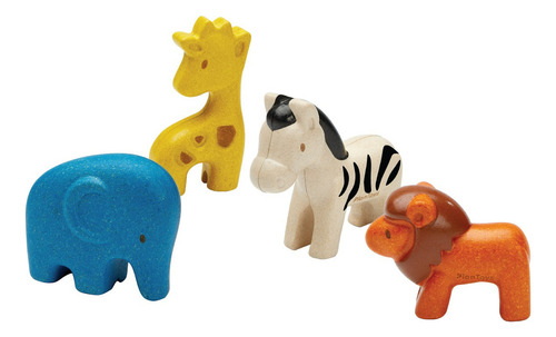 Plantoys Juego De Animales Salvajes (wild Animals Set)
