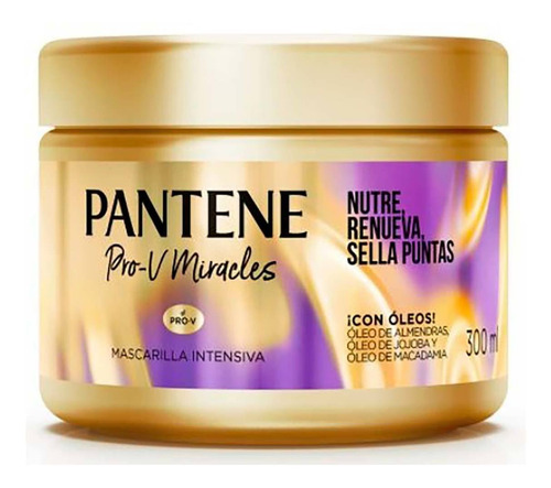 Pantene Mascarilla Para Cabello Aceite De Almendras 300 Ml
