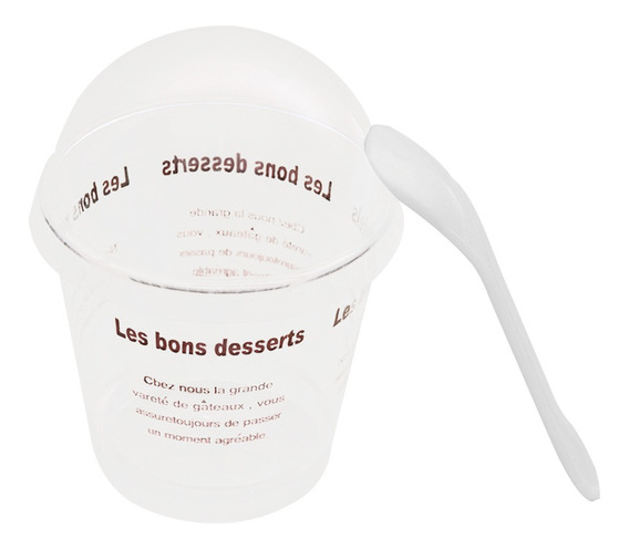 Compatibles como vasos yogurtera tarros para postres botes para potitos Vasos yogur 12 unidades de 140 ml con tapa blanca botes yogur. 4 cucharas de Bambú 