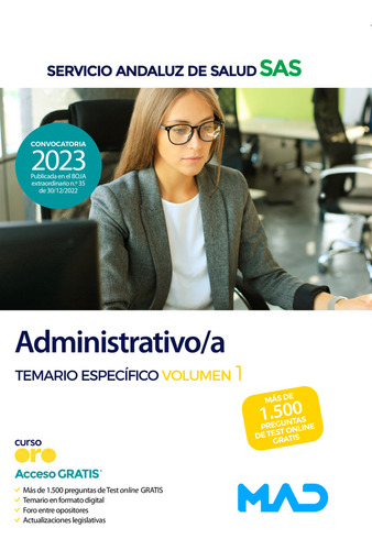 Libro Administrativo Servicio Andaluz Salud Temario Espec...