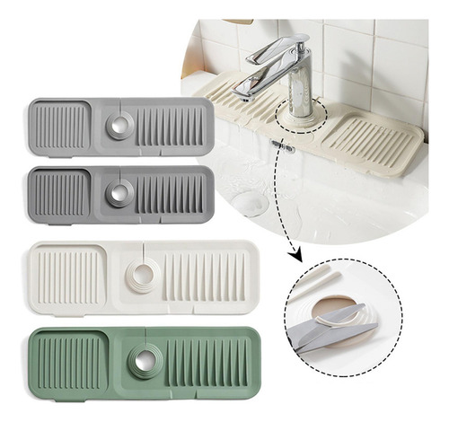 Protector De Encimera De Fregadero Lavable Para Grifo