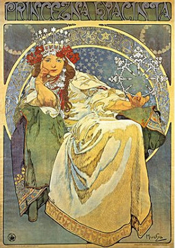 Rompecabezas Alphonse Mucha: Princess Hyacinth 1000 Piezas