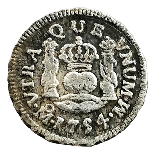 Moneda 1/2 Real Columnaria Plata Felipe Vl 1746 - 1459