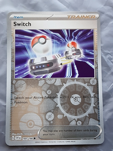 Item Pokemon Tcg,switch 194/198,original,trainer Reverse.