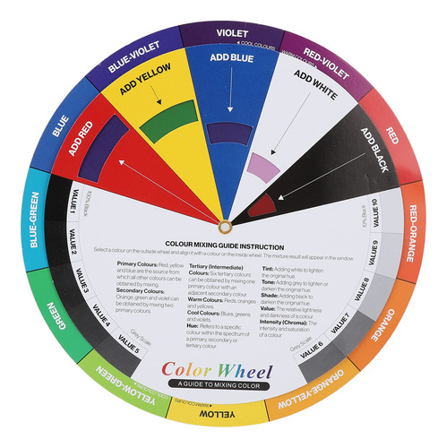Rueda Color Combinacion Identificacion Juego Tatuaje Guia