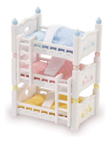 Camas Miniatura P/ Muñecas, Calico Critters, Set De 3