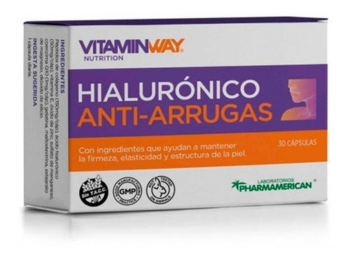 Suplemento Dietario Vitamin Way Hialuronico Antiarruga 30cáp