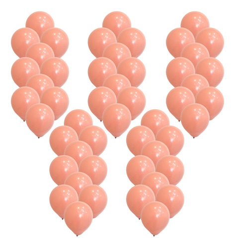 Globos Premium 10 Pulgadas X 50 Unidades Rosa Gold