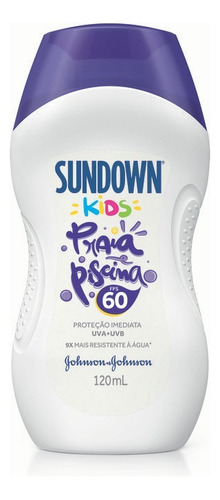 Protetor Solar Praia E Piscina Kids Fps 60 120ml Sundown