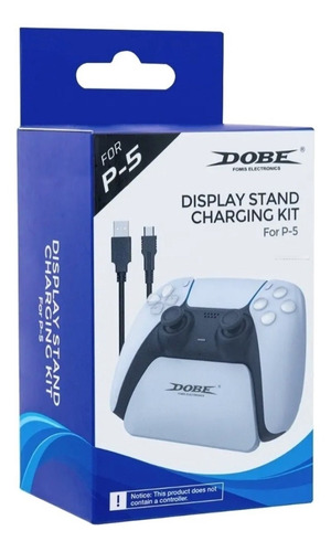 Base Stand Con Cable De Carga Para Control Ps5 Estación