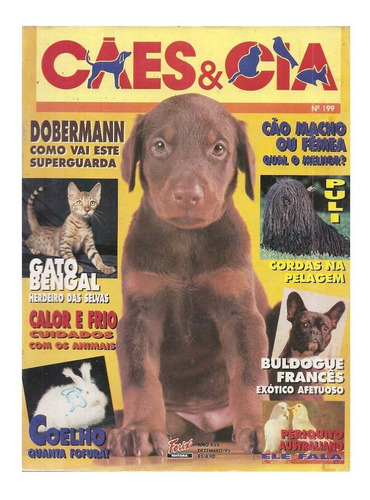 Cães & Cia Nº 199 - Dobermann, Buldogue, Gato Bengal