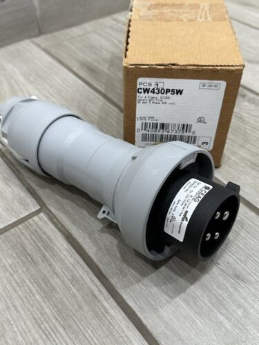 Cooper Cw430p5w Plug Pin & Sleeve 30a 600v 3ph 3p4 Yyh